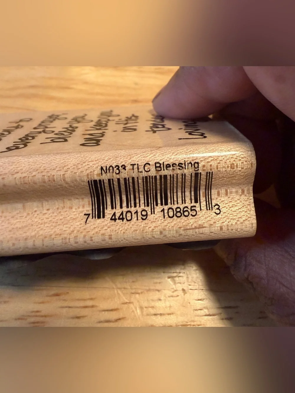 Stampedous! TLC Blessings Rubber Stamper Wood Mounted